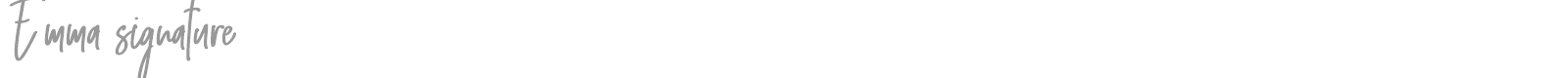 Emma Signature font preview